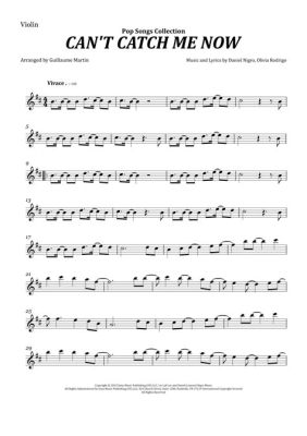 Can't Catch Me Now: Violin Sheet Music and Its Enigma